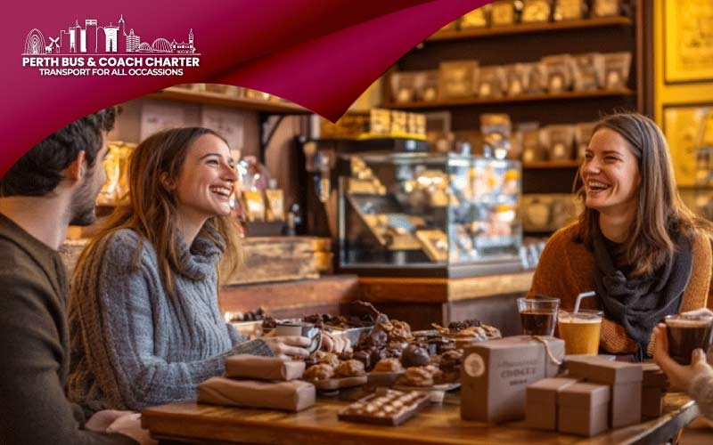 thumbnail people shopping at the Margaret River Chocolate Company, Christmas season, September 2024, Australia